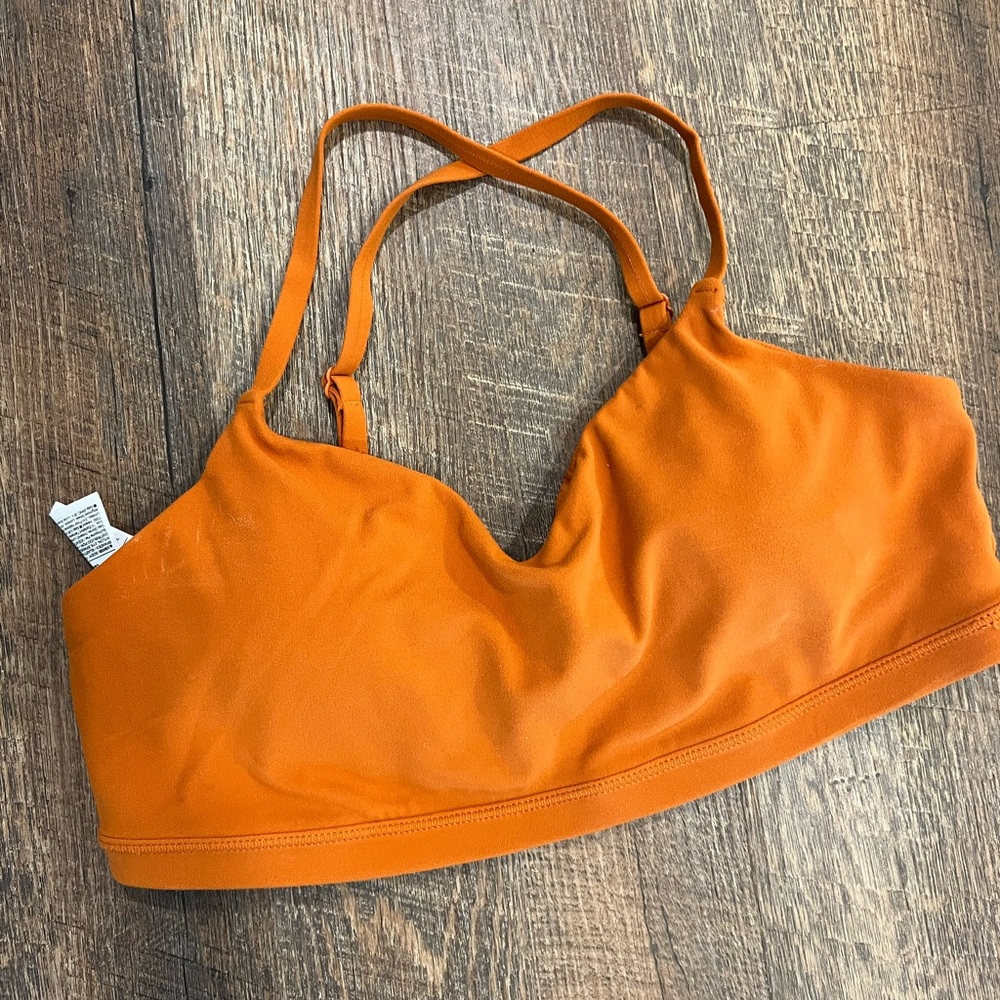 Athleta Orange Bralette - Comfortable Support